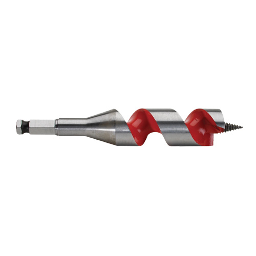 Longue m&egrave;che h&eacute;licoidale pour perceuse, Diam&egrave;tre de 1-1/8", Cannelure 3", Tige 7/16" hexagonal Helyx Safety & Industrial Supplies