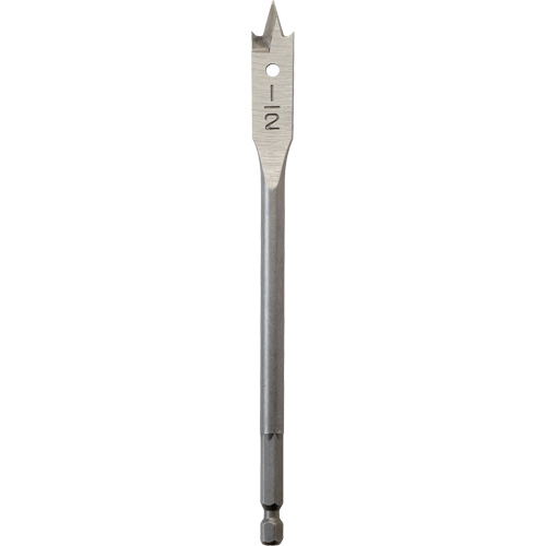 M&egrave;che plate, Diam&egrave;tre de 1/2", Tige 1/4" hex, Longeur de 6" Helyx Safety & Industrial Supplies