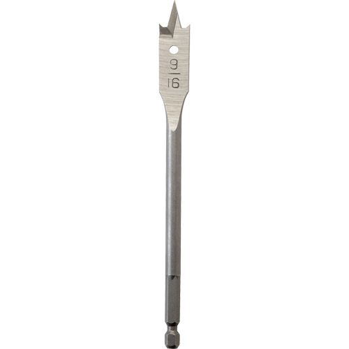 M&egrave;che plate, Diam&egrave;tre de 9/16", Tige 1/4" hex, Longeur de 6" Helyx Safety & Industrial Supplies