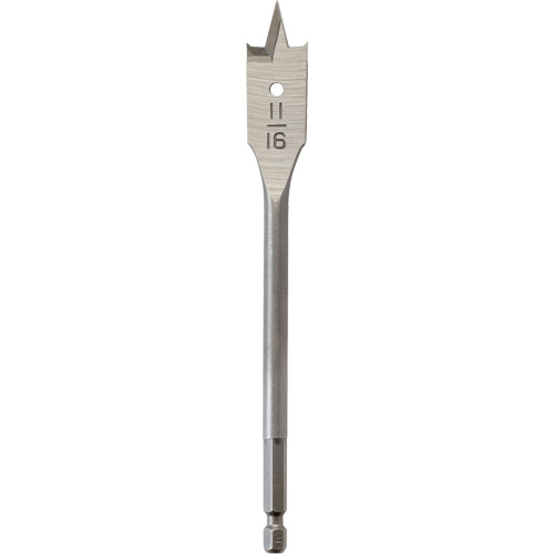 M&egrave;che plate, Diam&egrave;tre de 11/16", Tige 1/4" hex, Longeur de 6-1/8" Helyx Safety & Industrial Supplies