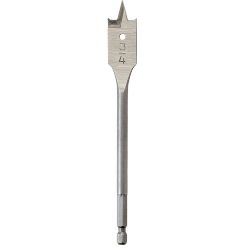 M&egrave;che plate, Diam&egrave;tre de 3/4", Tige 1/4" hex, Longeur de 6" Helyx Safety & Industrial Supplies