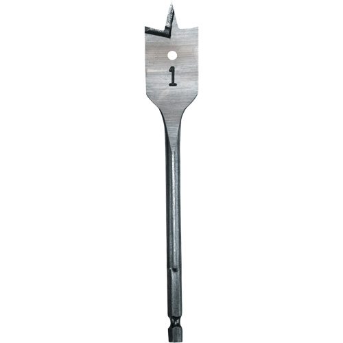 M&egrave;che plate, Diam&egrave;tre de 1", Tige 1/4" hex, Longeur de 6" Helyx Safety & Industrial Supplies