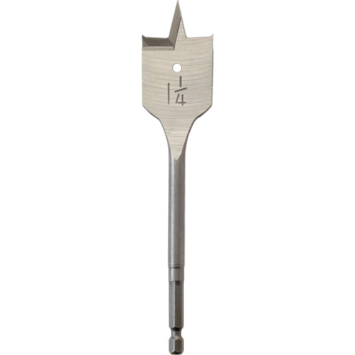 M&egrave;che plate, Diam&egrave;tre de 1-1/4", Tige 1/4" hex, Longeur de 6" Helyx Safety & Industrial Supplies
