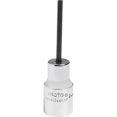 Standard Bit Socket, Hex, 2.5 mm x 1-7/8" L, 1/4" Drive Helyx Safety & Industrial Supplies