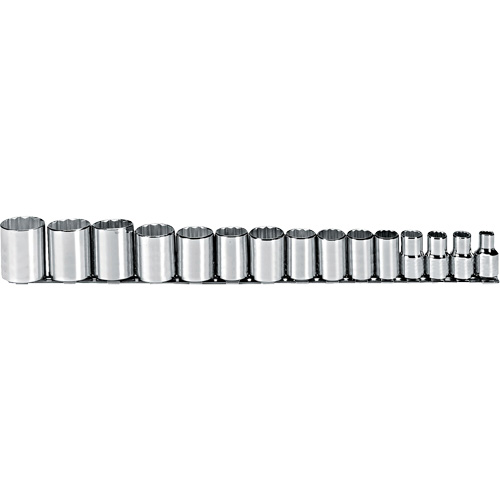 Jeu de douilles, 15 Mcx, Prise de 1/2" Helyx Safety & Industrial Supplies