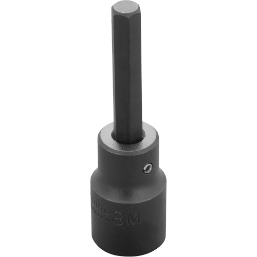 Socket Bit, Hex, 8 mm x 3-1/4" L, 1/2" Drive Helyx Safety & Industrial Supplies
