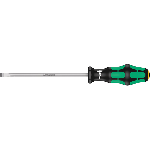 Tapered Slotted Screwdriver, 6.5 mm Tip, Round, 10-1/16" L, Plastic Handle Helyx Safety & Industrial Supplies