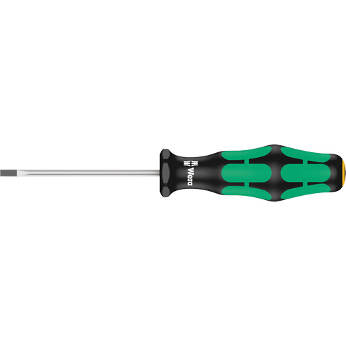 Slotted Screwdriver, 3/32" Tip, Round, 5-1/8" L, Plastic Handle Helyx Safety & Industrial Supplies