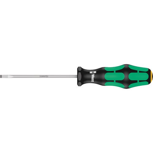 Slotted Screwdriver, 4 mm Tip, Round, 7-25/32" L, Plastic Handle Helyx Safety & Industrial Supplies