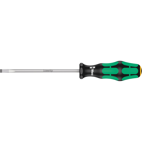 Slotted Screwdriver, 5.5 mm Tip, Round, 8-25/32" L, Plastic Handle Helyx Safety & Industrial Supplies