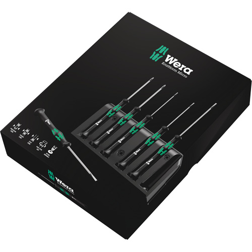 Micro Series Screwdriver Set with Rack, 6 Pcs. Helyx Safety & Industrial Supplies