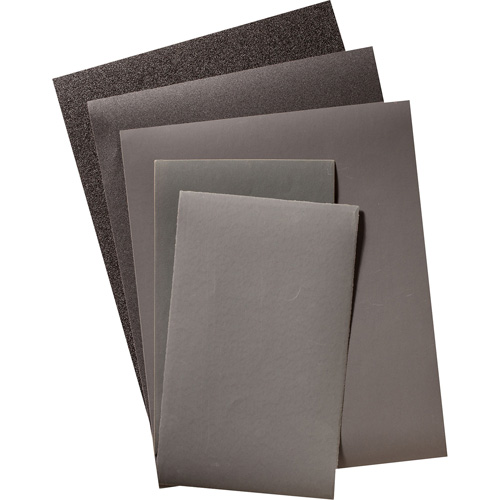 Feuille de papier abrasif, 9" x 11", Grain 320, Carbure de silicium Helyx Safety & Industrial Supplies