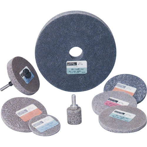 Standard Abrasives 500 Series Soft Density Unitized Wheels, 3" x 1/4", 1/4" Arbor, Medium Grit, Aluminum Oxide Helyx Safety & Industrial Supplies
