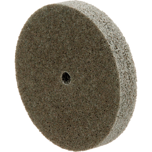Standard Abrasives Unitized Wheel, 3" x 1/2", 1/4" Arbor, Medium Grit, Aluminum Oxide Helyx Safety & Industrial Supplies