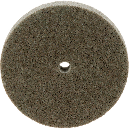 Standard Abrasives Unitized Wheel, 3" x 1/2", 1/4" Arbor, Medium Grit, Aluminum Oxide Helyx Safety & Industrial Supplies