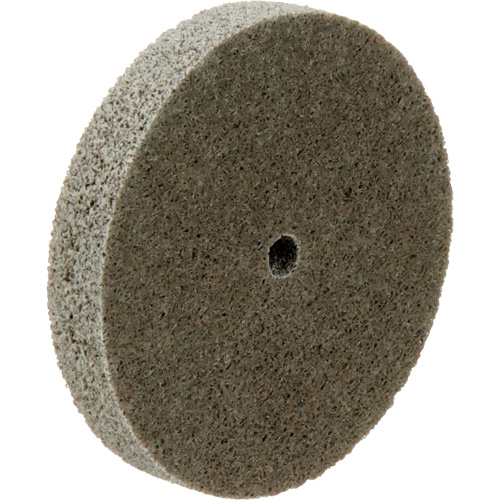 Standard Abrasives Unitized Wheel, 3" x 1/2", 1/4" Arbor, Medium Grit, Aluminum Oxide Helyx Safety & Industrial Supplies