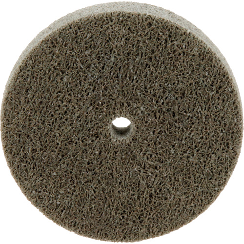 Standard Abrasives Unitized Wheel, 3" x 1/2", 1/4" Arbor, Medium Grit, Aluminum Oxide Helyx Safety & Industrial Supplies