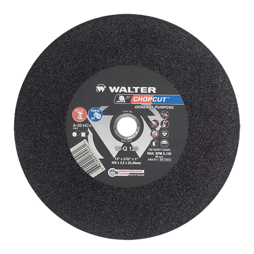 Chopcut Chop Saw Cut-Off Wheel, 12" x 3/32", 1" Arbor, Type 1, Aluminum Oxide, 5200 RPM Helyx Safety & Industrial Supplies