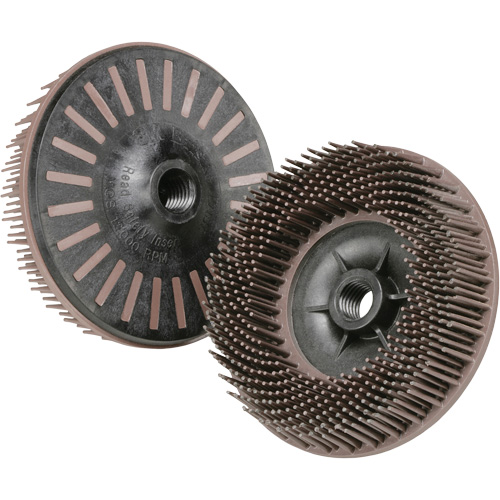 Scotch-Brite Radial Bristle Discs for Right Angle Grinders, Ceramic, 36 Grit, 4-1/2" Dia. Helyx Safety & Industrial Supplies