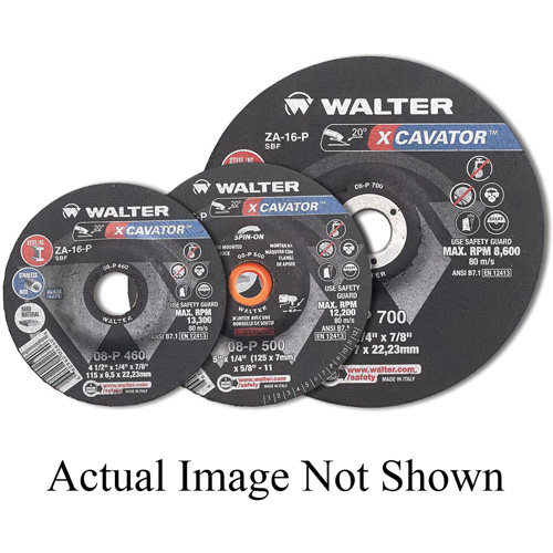 Meule XCAVATOR, 4-1/2" x 1/4", Arbre 5/8"-11, Zirconium, Type 27 Helyx Safety & Industrial Supplies