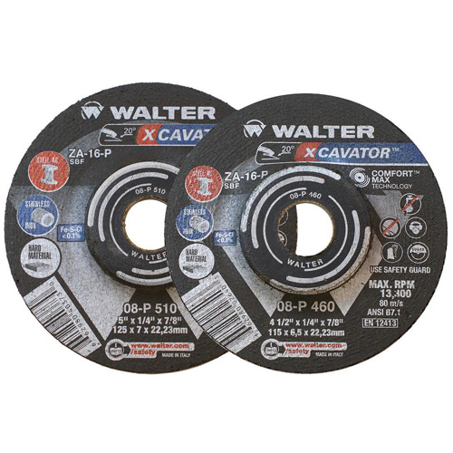 XCAVATOR Grinding Wheel, 9" x 1/4", 7/8" Arbor, Zirconium, Type 27 Helyx Safety & Industrial Supplies