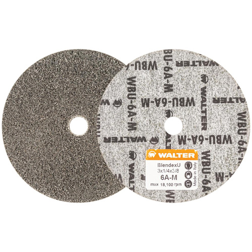 Disque de finition Blendex U, 3" dia., Grain 6AM, Carbure de silicium Helyx Safety & Industrial Supplies