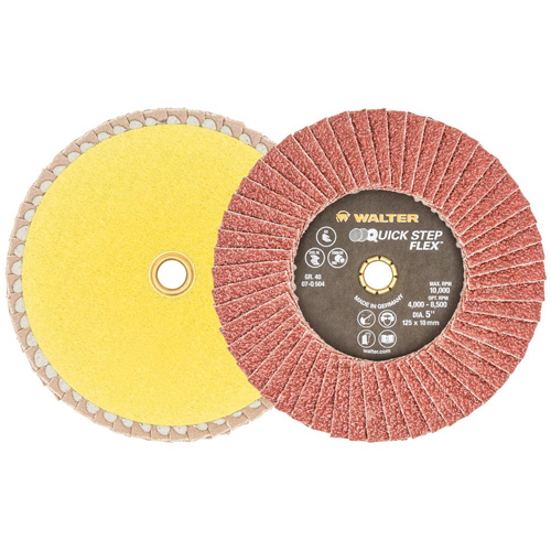 QUICK-STEP FLEX, 5" x Type 29, 40 Grit, Aluminum Oxide Helyx Safety & Industrial Supplies