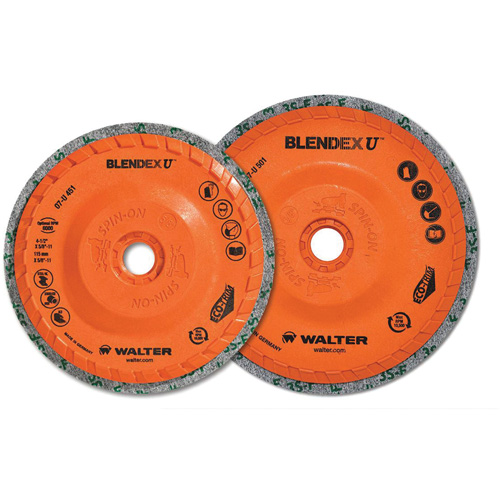 Blendex U Finishing Cup Disc, 4-1/2" Dia., Fine Grit, Silicon Carbide Helyx Safety & Industrial Supplies