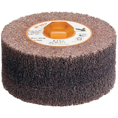 Blendex High Density Drum, 4-1/2" Dia. x 2" W, 5/8"-11 Arbor, HD Grit Helyx Safety & Industrial Supplies