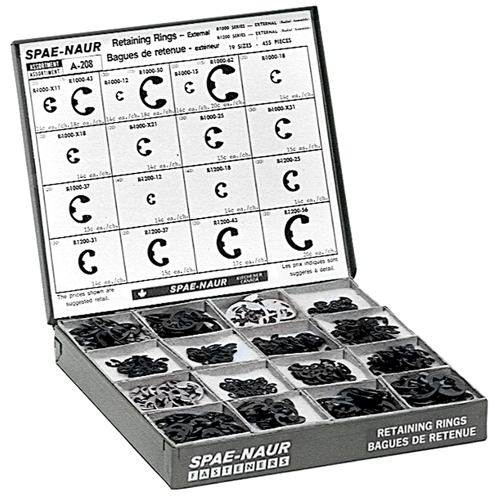 Assortiments d'anneaux externes de retenue Helyx Safety & Industrial Supplies