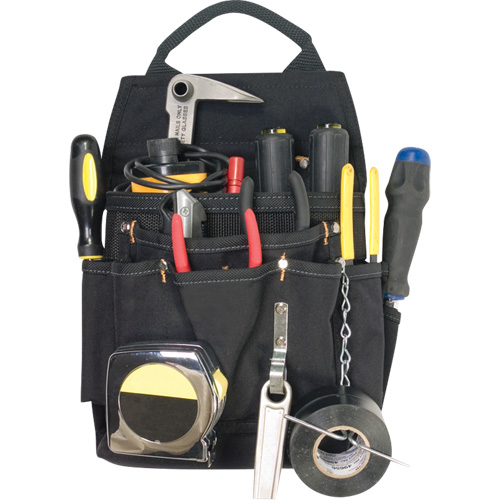 Porte-outils professionnels pour &eacute;lectricien, Porte-outil multiple, Polyester, 11 Poches Helyx Safety & Industrial Supplies