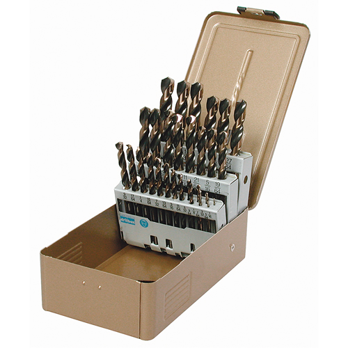 Jobber Length Drill Set, 15 Pieces, High Speed Steel Helyx Safety & Industrial Supplies