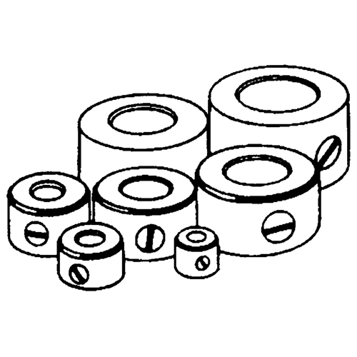Ensemble de 5 collets de but&eacute;e &agrave; r&eacute;glage de profondeur Helyx Safety & Industrial Supplies