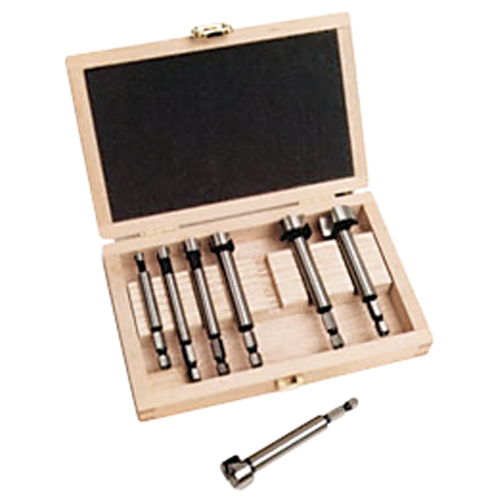 Woodpecker Forstner Bit Kits in a Wooden Box, 7 Pieces, High Carbon Steel Helyx Safety & Industrial Supplies