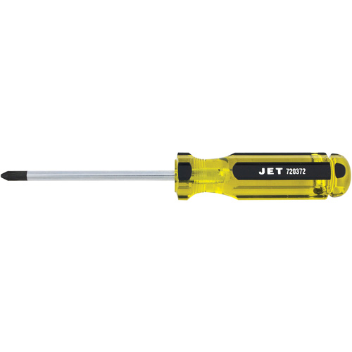Phillips Jumbo Handle Screwdriver, #2, 4" L, Plastic/Steel/Aluminium/Wood/Cushion Grip/Magnetic/ESD-Safe Handle Helyx Safety & Industrial Supplies