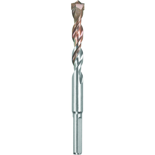 4-Flute Hammer Drill Bit, 1/2", 3-Flat Shank, Carbide Helyx Safety & Industrial Supplies