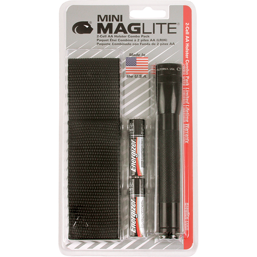 Mini&reg; Flashlights, Incandescent, 14 Lumens, AA Batteries Helyx Safety & Industrial Supplies