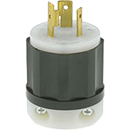 Prise mise &agrave; la terre verrouillable &agrave; deux bornes et trois fils, Nylon, 20 A, 250 V, L6-20P Helyx Safety & Industrial Supplies