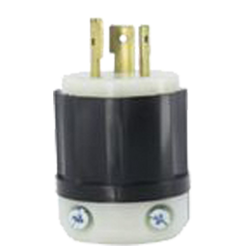 2-Pole 3-Wire Grounding Locking Plug, Nylon, 20 A, 347 V, L24-20P Helyx Safety & Industrial Supplies