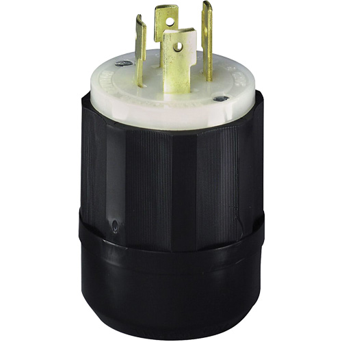 3-Pole 4-Wire Grounding Locking Plug, Nylon, 20 Amps, 250 V, L15-20P Helyx Safety & Industrial Supplies