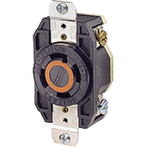 Single Flush 3-Pole 4-Wire Grounding Receptacle Helyx Safety & Industrial Supplies