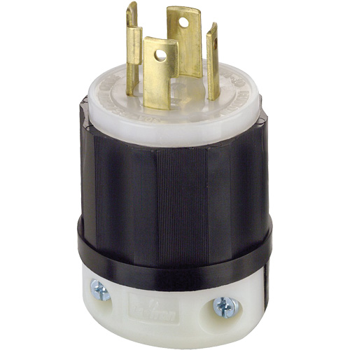 3-Pole 4-Wire Grounding Locking Plug, Nylon, 30 Amps, 125 V/250 V, L14-30P Helyx Safety & Industrial Supplies