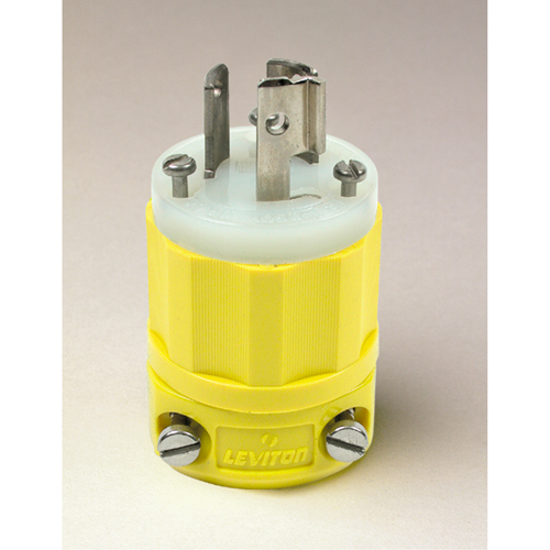 2-Pole 3-Wire Grounding Locking Plug, Nylon, 15 Amps, 250 V, L6-15P Helyx Safety & Industrial Supplies
