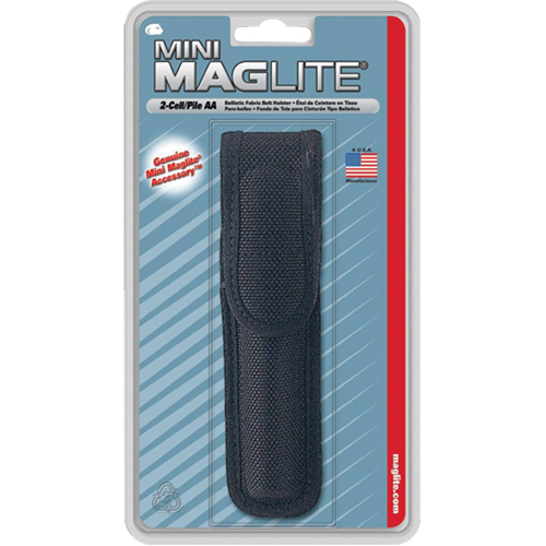 Nylon Belt Holster for 2-Cell AA Flashlights, Flashlight Holder, Nylon, 1 Pockets Helyx Safety & Industrial Supplies