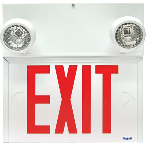 Stella Combination Signs - Exit, LED, Hardwired, 12-1/8" L x 12-1/2" W, English Helyx Safety & Industrial Supplies