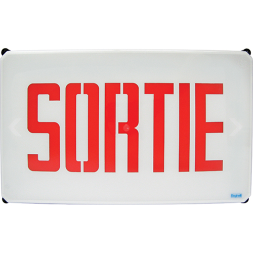 Aqua NEMA 4x Sortie Signs, LED, Hardwired, French Helyx Safety & Industrial Supplies