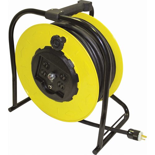 Hand-Wind Electric Cable Reels, 12", 15 A Helyx Safety & Industrial Supplies