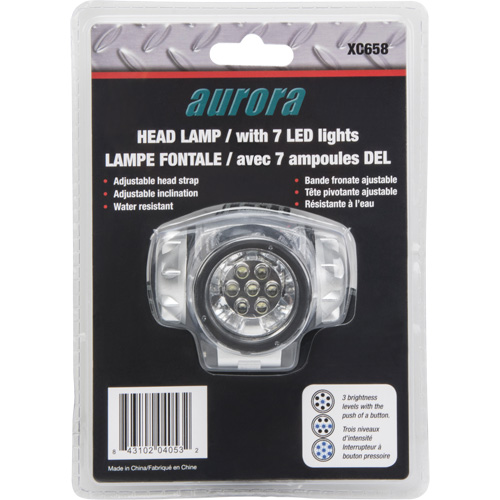 Lampe frontale, DEL, 28 lumens, 20 hres de fonctionnement, piles AAA Helyx Safety & Industrial Supplies