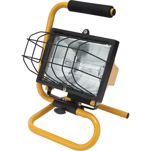 Projecteur portatif, Halog&egrave;ne, 500 W, 8000 lumens, Boîtier en Acier Helyx Safety & Industrial Supplies