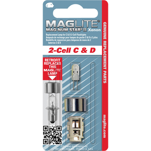 Ampoule de rechange pour lampe de poche &agrave; 2 piles C & D Helyx Safety & Industrial Supplies